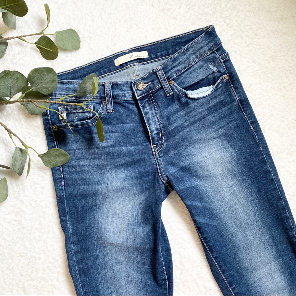 Kancan | classic blue Jean denim skinny Jean with light distressing